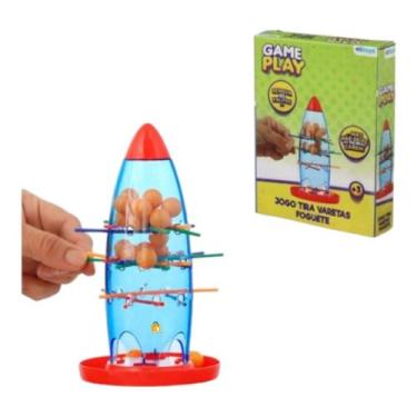Imagem de Brinquedo Pedagógico Educativo Jogo Tira Varetas Foguete - Etitoys
