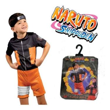 Imagem de Fantasia Naruto Uzumaki Infantil Original Cosplay + Bandana - Baby Bri