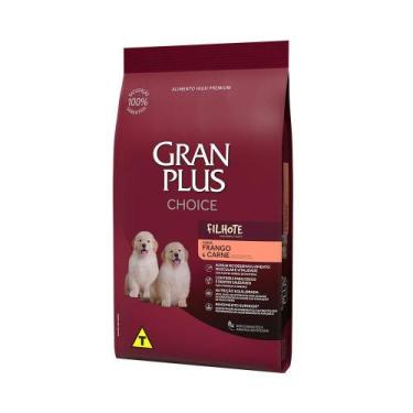 Imagem de Ração Granplus Choice Para Cães Filhotes Frango & Carne 10Kg - Brf