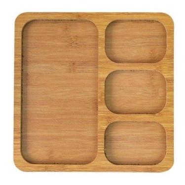 Imagem de Petisqueira Com 4 Divisórias  30 x 30 Cm - Imporiente