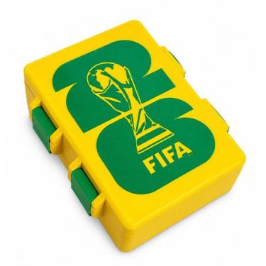 Imagem de Porta Figurinhas Copa 2026 com Repartição Interna Cor:Amarelo - Master
