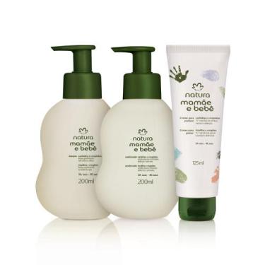 Imagem de Kit Mamãe e Bebê Cachinhos e Crespinhos Natura shampoo condicionador +