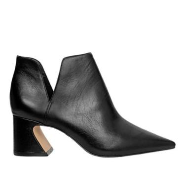 Imagem de Bota Carrano Feminina Salto Wave Preto Couro, 36, Black