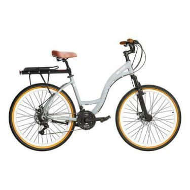 Imagem de Kit Bicicleta Blitz Comodo 26 Urbana 21v + Bagageiro - 1436 -, Azul be