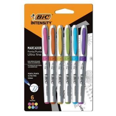 Imagem de Pincel marcador permanente Intensity Ultra Fina com 6 cores 935856 - B