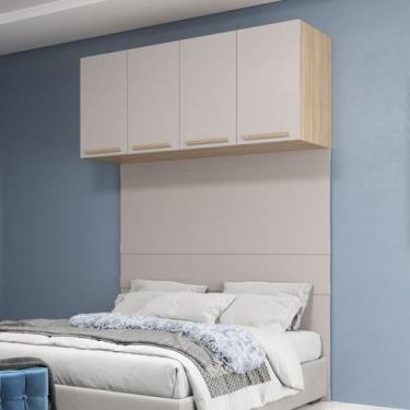 Imagem de Módulo Ponte Aéreo 170cm San Diego Bege/Aveiro Oak/Cinza Urbano - Move