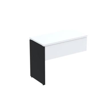 Imagem de Complemento de Mesa Pé Painel Linha P25 90cm Branco e Preto Cinza - Pa
