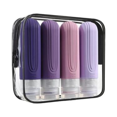 Imagem de Frascos De Silicone Para Cosméticos De Viagem 90ml, Recipientes Reutil