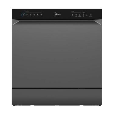 Imagem de Lava Louças Midea 8 Serviços MDWTF08S1 com Painel Full Touch e Secagem