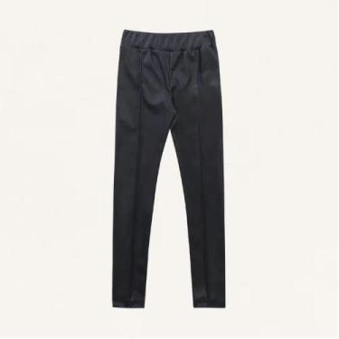 Imagem de Calça Legging Fakini Infantil Menina Couro Pu Cores -, Preto, 8