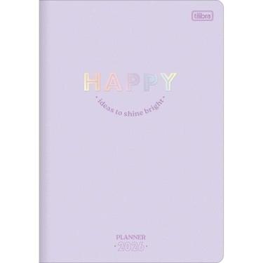 Imagem de Planner 2026 Happy Grampeado Tilibra