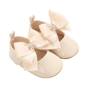 Imagem de Sapatos De Bebê Princesa Primavera Outono Com Laço De Borboleta Em PU 