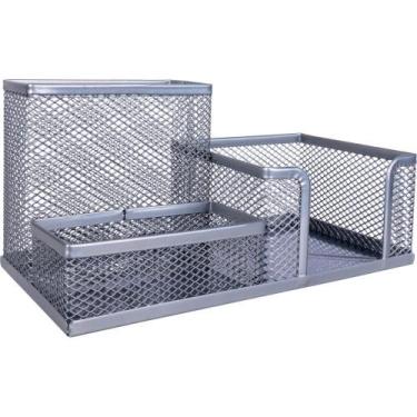 Imagem de Acessorio para Mesa Aramado 3 Reparticoes Prata - YINS