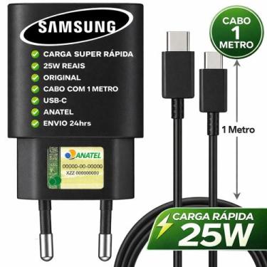 Imagem de Carregador Original Samsung Turbo A06 A16 A26 A36 A56, Preto