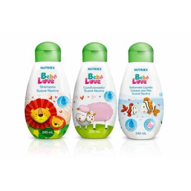 Imagem de Kit Bebê Love Nutriex Suave Neutro Shampoo 240ml Condicionador 220ml S