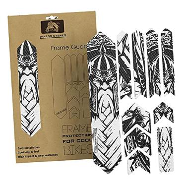 Imagem de Protetor de moldura de bicicleta, adesivo de fita de bicicleta e kit de adesivos de moldura para tubos de quadro de bicicleta de montanha - Guerreiro