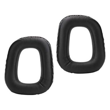 Imagem de Almofada de ouvido de fone de ouvido, substituição de almofada de ouvido de baixo fácil de limpar para G430 para G930(Preto)