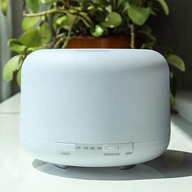 Imagem de Difusor De Aromas Elétrico Ultrassônico 500ml Sem Filtro 14 cores de Led Timer Aromaterapia Cromoterapia