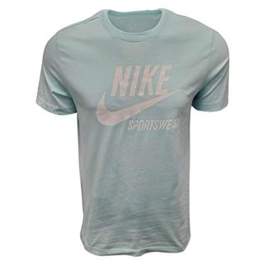 Imagem de Camiseta masculina com logotipo Nike Futura Sportswear (médio, azul claro)