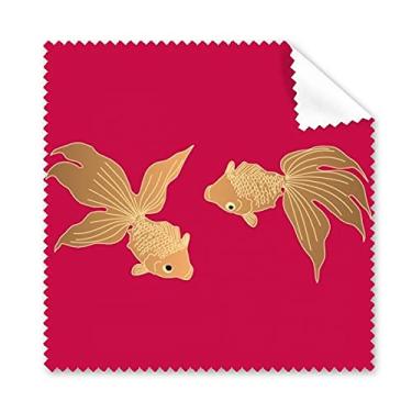 Imagem de Pintura de cultura japonesa pano de limpeza de peixe limpador de tela de telefone 5 peças