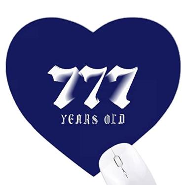 Imagem de Mousepad de coração vitalidade de sete cem anos de idade tapete de borracha para escritório