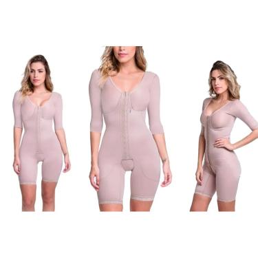 Imagem de Cinta pós cirúrgico Prótese de Silicone Abdominoplastia Lipoaspiração Abdômen Flancos Culotes Pernas Braços Biobela 1641