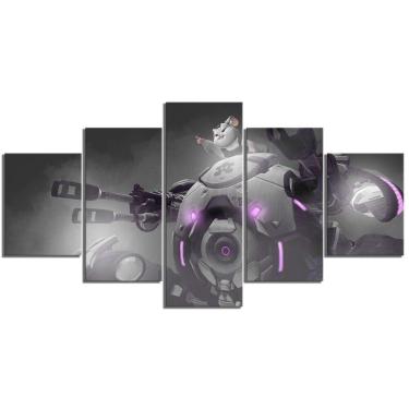 Imagem de Quadro Decorativos Overwatch com 5 peças 130x65 1