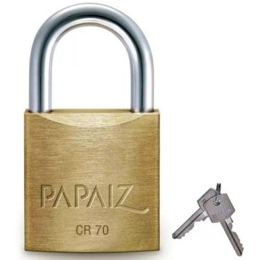 Imagem de Cadeado Latão 70Mm Nível De Segurança 6 Papaiz