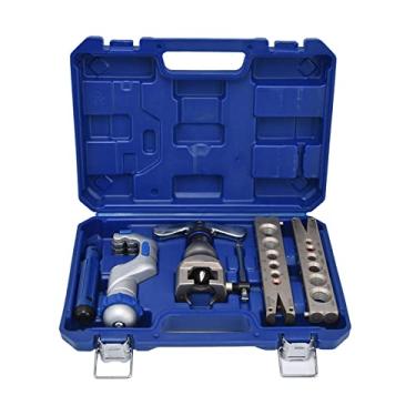 Imagem de Kit de ferramentas de alargamento de 1/4"-3/4" Ferramenta de alargamento de linha de freio para cobre, alumínio, linha de freio de aço macio e tubo de latão, inclui estojo de armazenamento de cortador de tubos