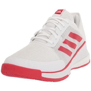 Imagem de adidas Sapato de vôlei feminino Crazyflight, Branco/vermelho vívido/vermelho vívido, 5.5