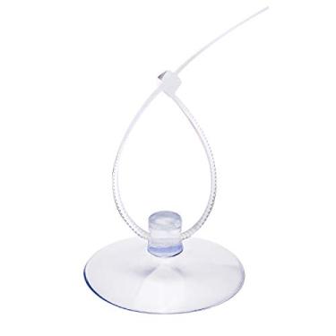 Imagem de SAVITA 20 peças de ventosas de aquário ganchos de sucção com ganchos removíveis e 40 abraçadeiras ajustáveis para aquário de musgo, plantas, ninho de camarão