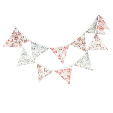 Imagem de Banner de tecido floral vintage da LOVENJOY para chá de bebê de casamento, chá de aniversário, festa