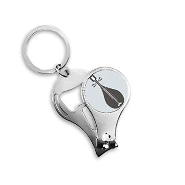 Imagem de Pipa Instruments China Padrão Alicate de unha Anel Chaveiro Abridor de Garrafas Cortador