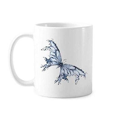 Imagem de Blue Butterfly Kite Art Deco Presente Caneca Moda Cerâmica Café Porcelana Utensílios de Mesa