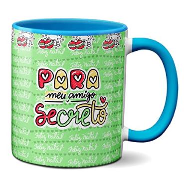 Imagem de Caneca Amigo Secreto Por Um Natal De Amor Paz E Prosperidade (Azul)