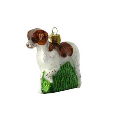 Imagem de Old World Christmas Ornamentos de vidro soprado Spaniel Brittany para árvore de Natal