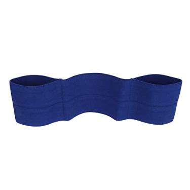 Imagem de Faixa de Resistência para Levantamento de Peso, Supino de Borracha de Náilon Slingshot Squat Fitness Faixa Elástica para Cotovelo Com Bandagem Protetora Azul (M)