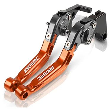 Imagem de Motorcycle CNC Aluminum Adjustable Folding Foldable Extendable Brake Clutch Levers FOR 690SMC 2014 2015 2016 2017 (Color : 19)