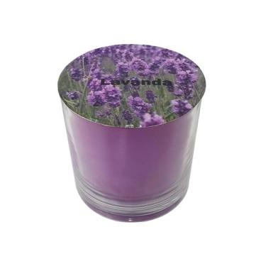 Imagem de Vela Perfumada No Copo De Vidro 265ml Com Aroma De Lavanda - Jc Plus