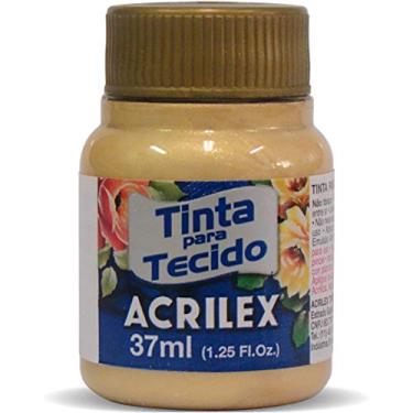 Imagem de Tinta Tecido Metálica, Acrilex 043400532, Ouro, 37 ml, Pacote de 12