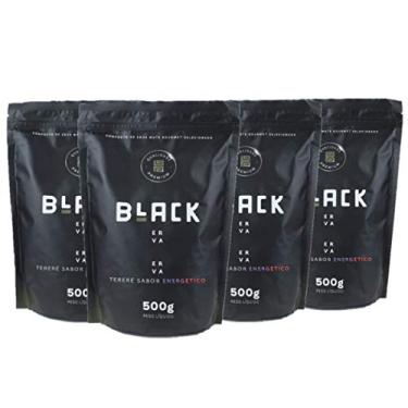 Imagem de KIT COM 4 PACOTES DE 500G ERVA MATE PARA TERERÉ BLACK ERVA (Energético)