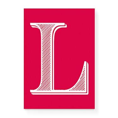 Imagem de Arte Maníacos Quadro Decorativo em Tela Canvas Letra L Love - 23x16,25cm