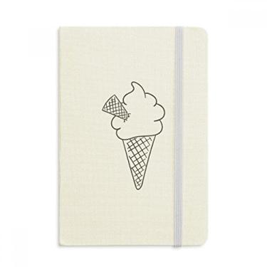 Imagem de Black Line Cream Soft Cones Caderno Oficial de Tecido Rígido para Diário Clássico