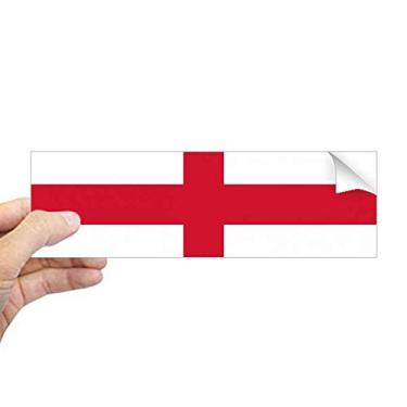 Imagem de DIYthinker Adesivo retangular de para-choque com bandeira nacional da Inglaterra para janela
