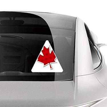 Imagem de DIYthinker Adesivo de carro Happy Canada Day Vertical Grain Maple Leaf para motocicleta Bicycle Luggage Decal