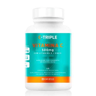 Imagem de Sundown Naturals C-Triple - Vitamina C 500Mg + Zinco 5Mg + Vitamina D 200Ui X 30 Comprimidos