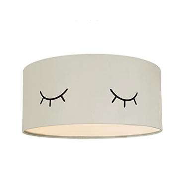 Imagem de Luminária Plafon Infantil Olhinho 30x15 2E27 Bivolts Cor: Cinza