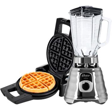 Imagem de Kit Liquidificador New Osterizer Chrome e Máquina de Waffle Oster