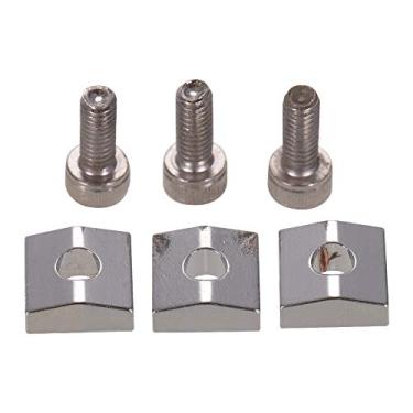 Imagem de Chusui Guitarra elétrica Tremolo Ponte Cordas Fechaduras Cordas Bloqueio Sistema Porca De Metal Bloco & Braçadeira Parafusos Hex Partes de Guitarra Acessórios, Pacote de 3 Conjuntos