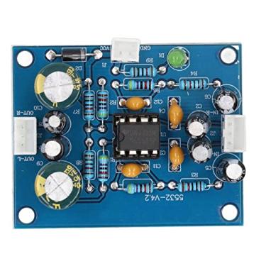 Imagem de placa de pré-amplificador, resistor de filme de metal de anel de 5 cores módulo de pré-amplificador durável fácil instalação para diy
